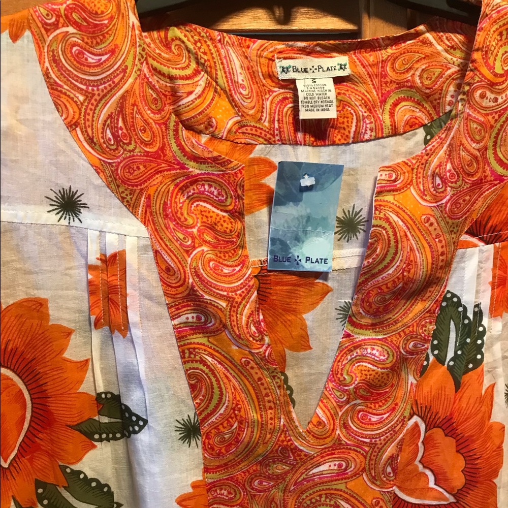 Blue Plate Colorful BOHO Tunic - Picture 4 of 8